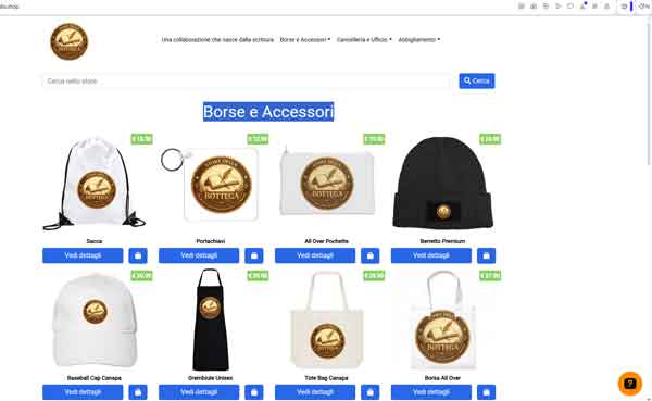 Benvenuti nello store