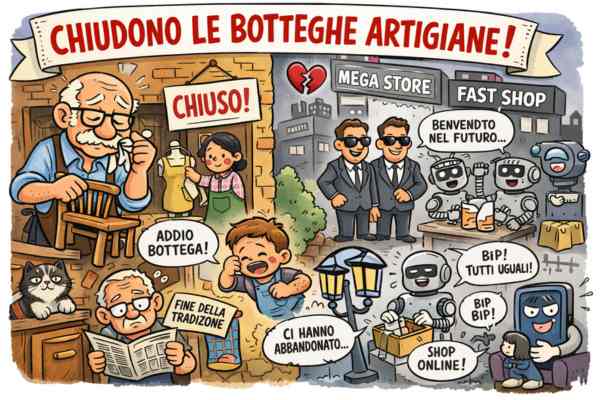 Chiusura botteghe artigiane